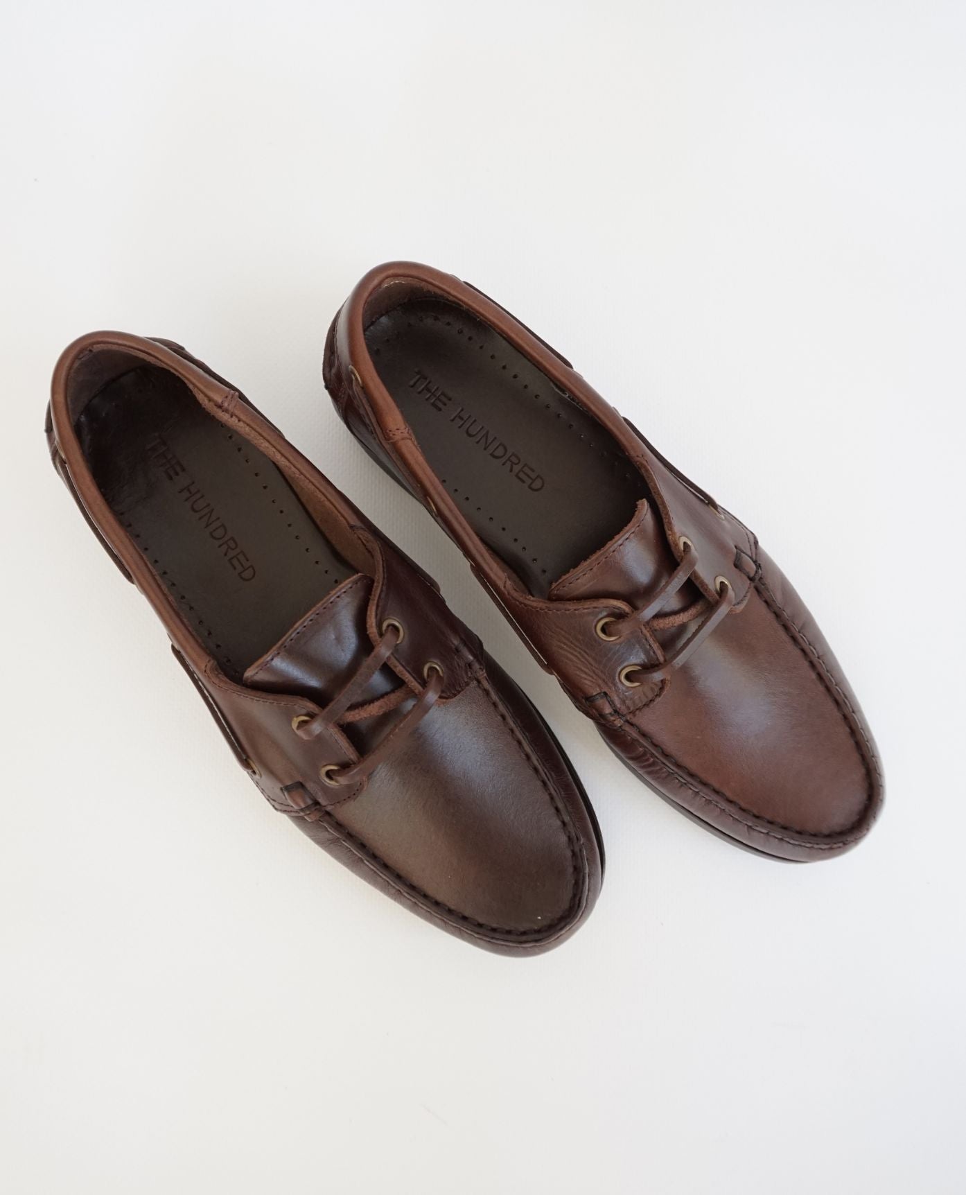 Brown Leather Boat Shoes
