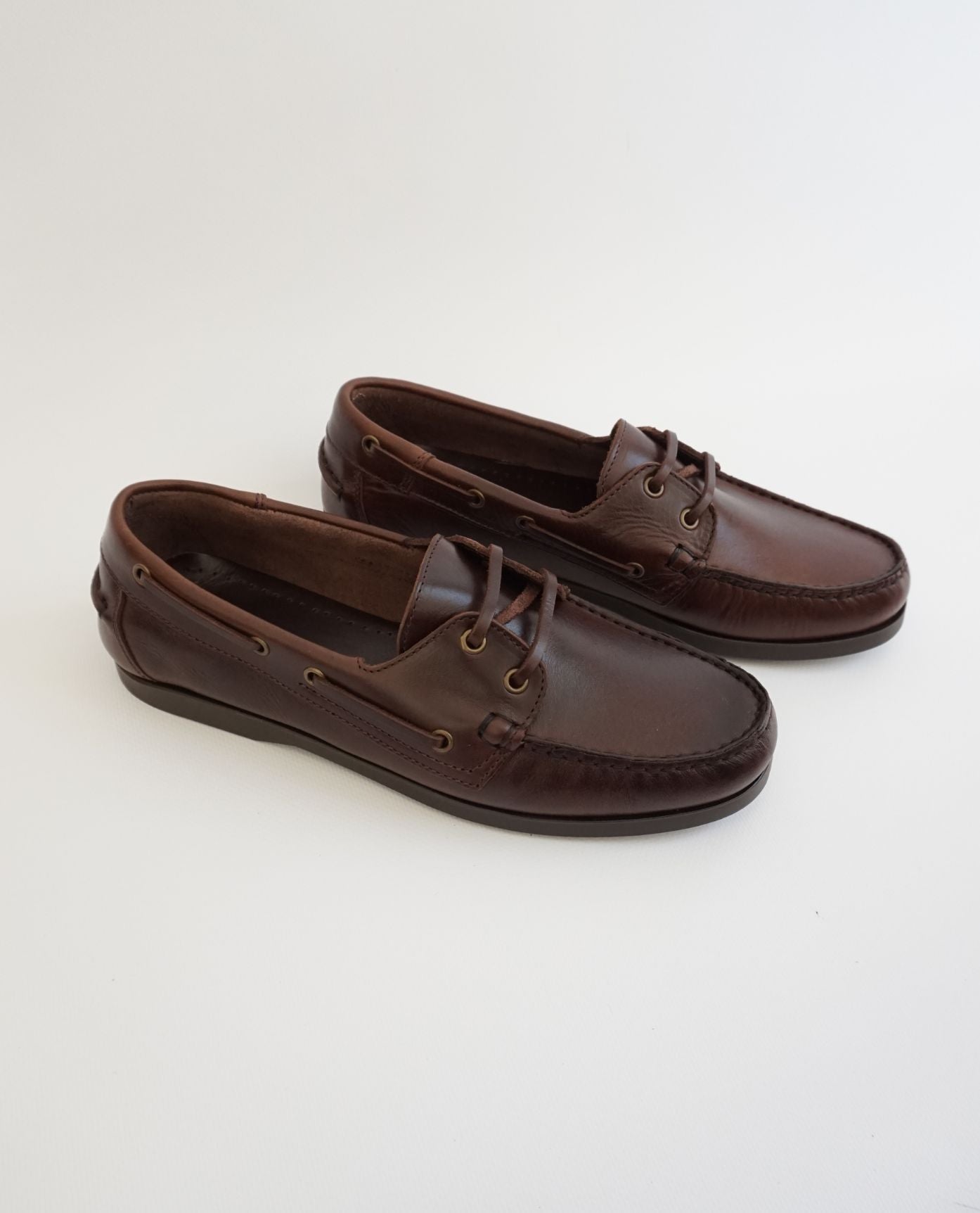 Brown Leather Boat Shoes