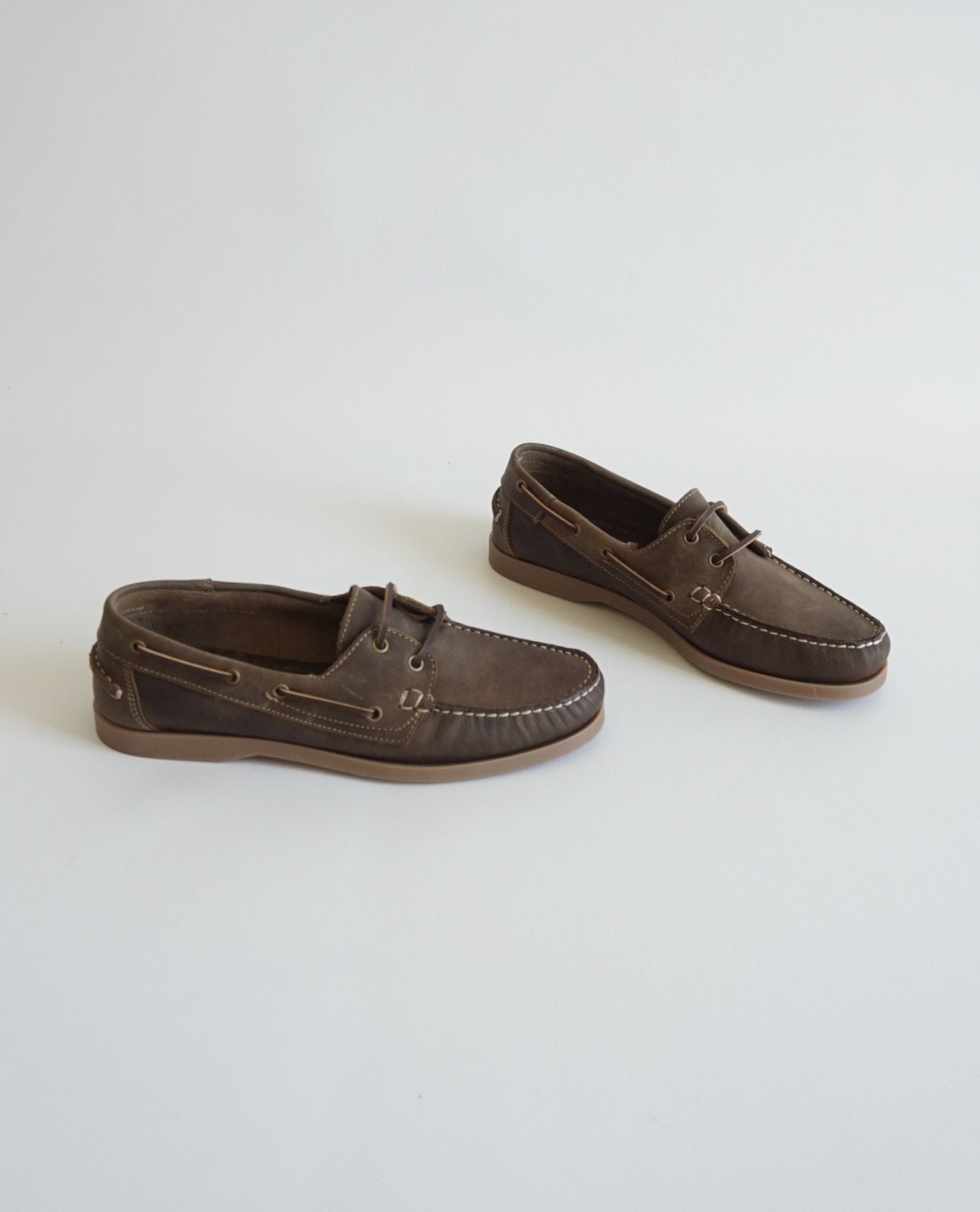 Mocha Leather Boat Shoes