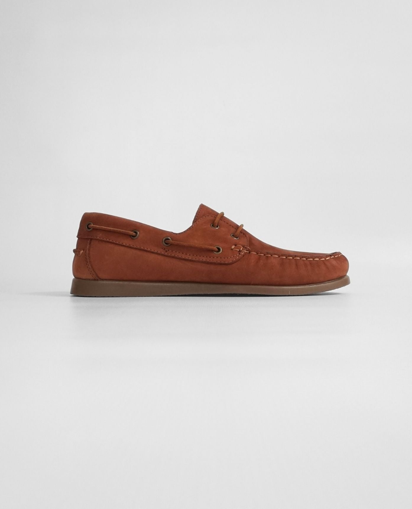 Terra-Cotta Nubuck Boat Shoes
