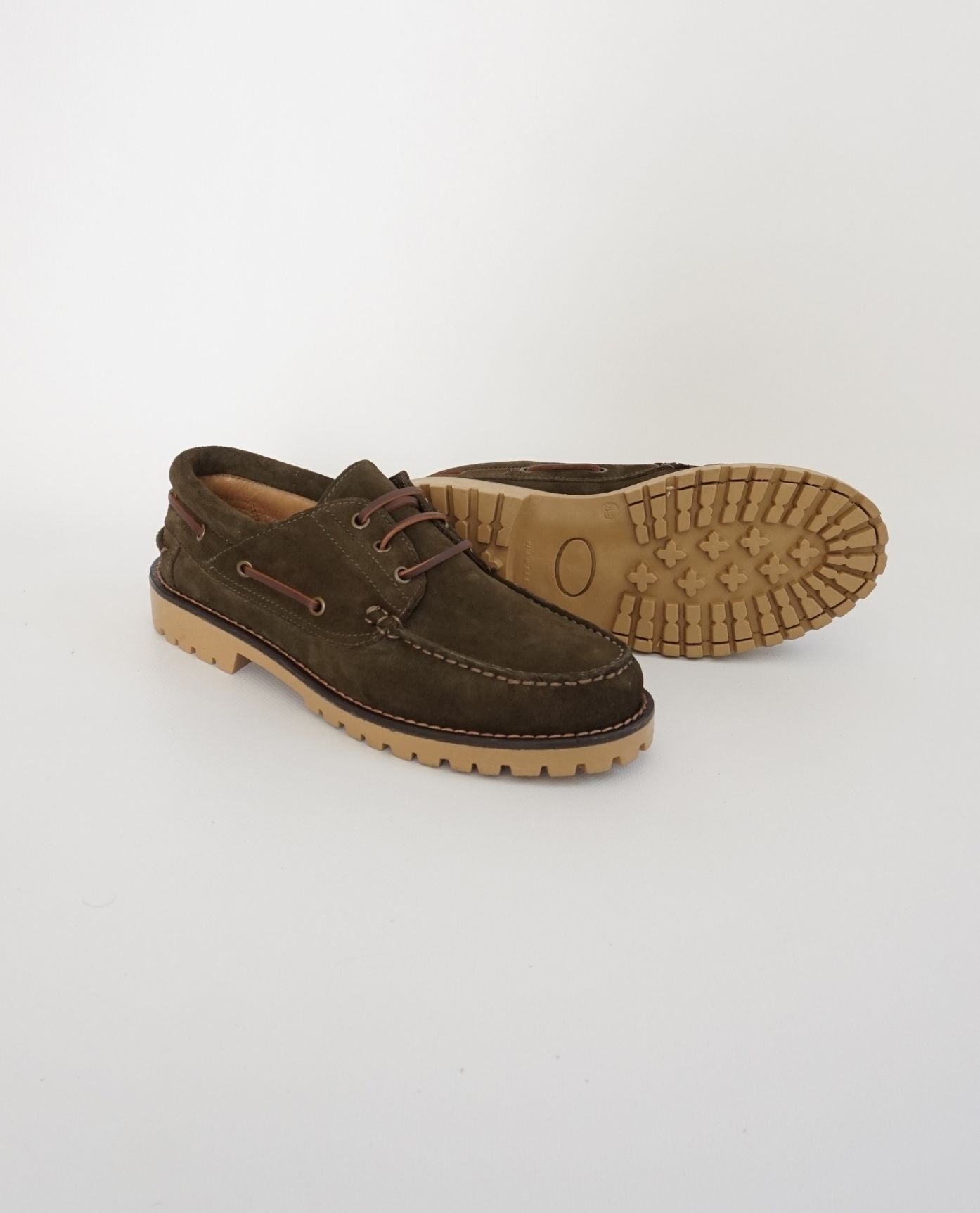 Green Suede TR Boat Shoes