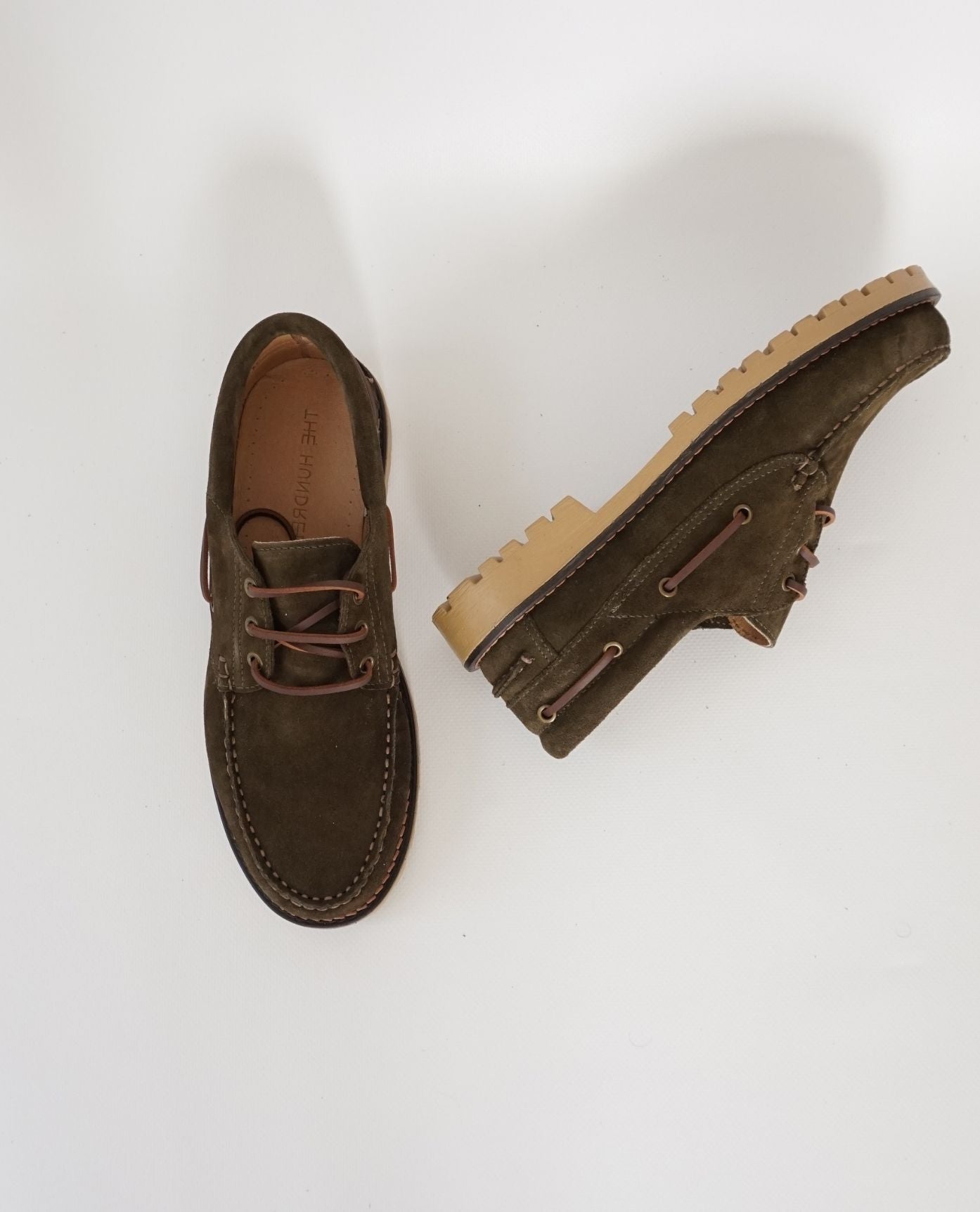 Green Suede TR Boat Shoes