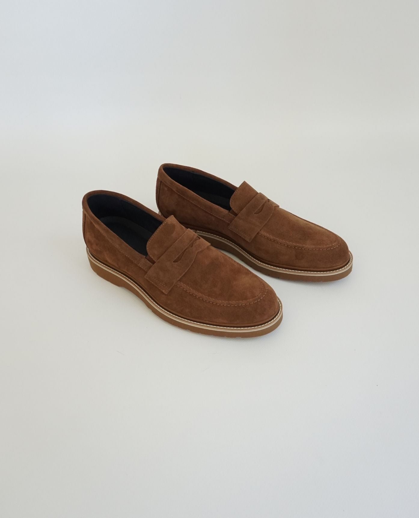 Brown Suede Loafers