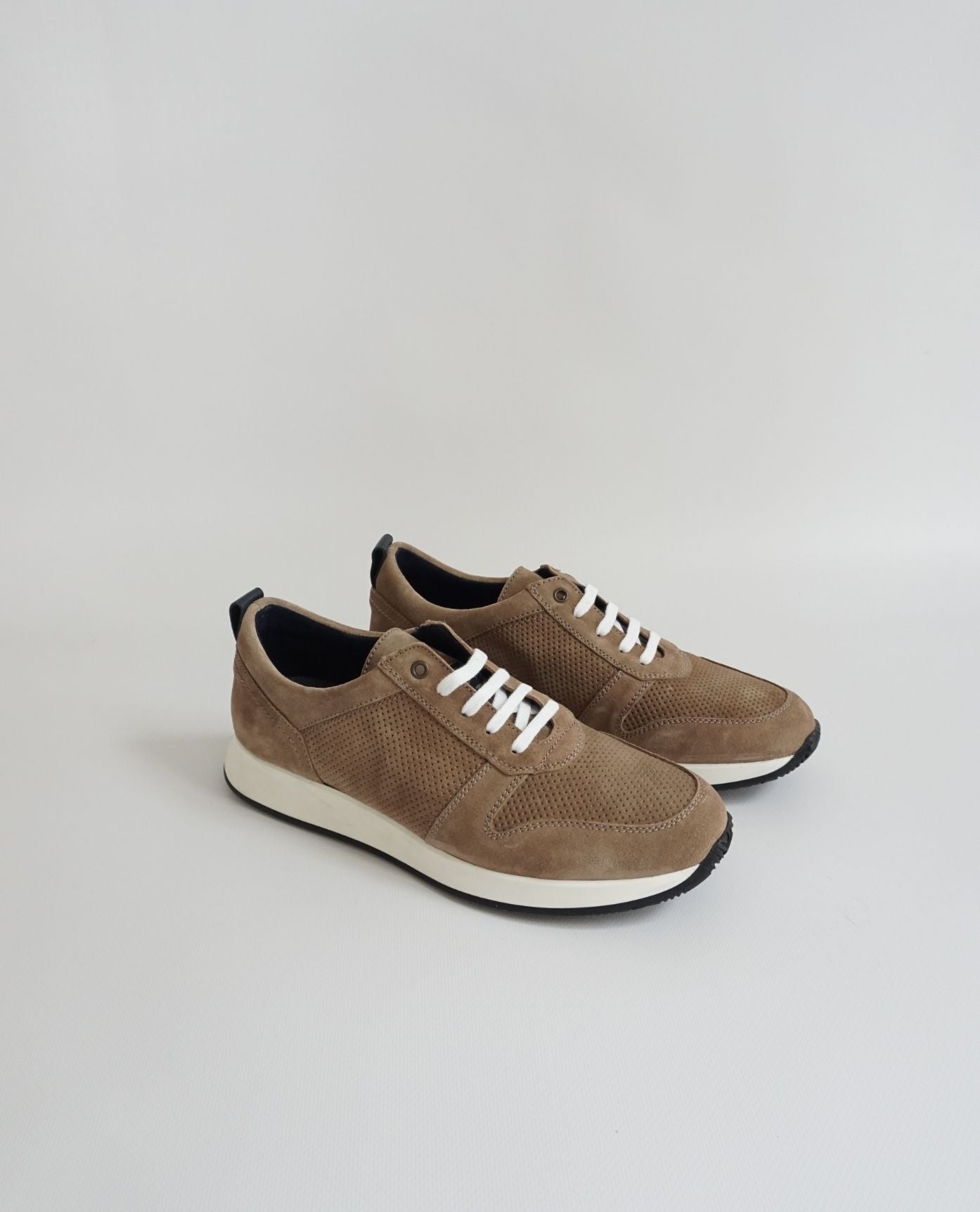 Beige Suede Sneakers