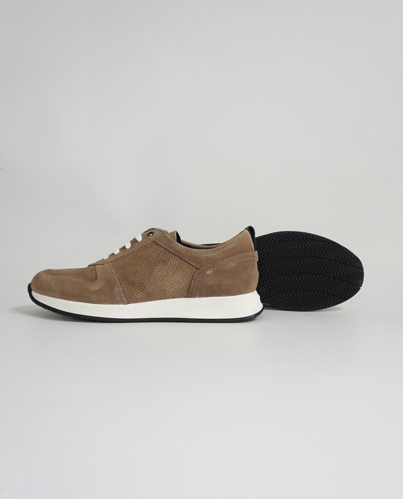 Beige Suede Sneakers