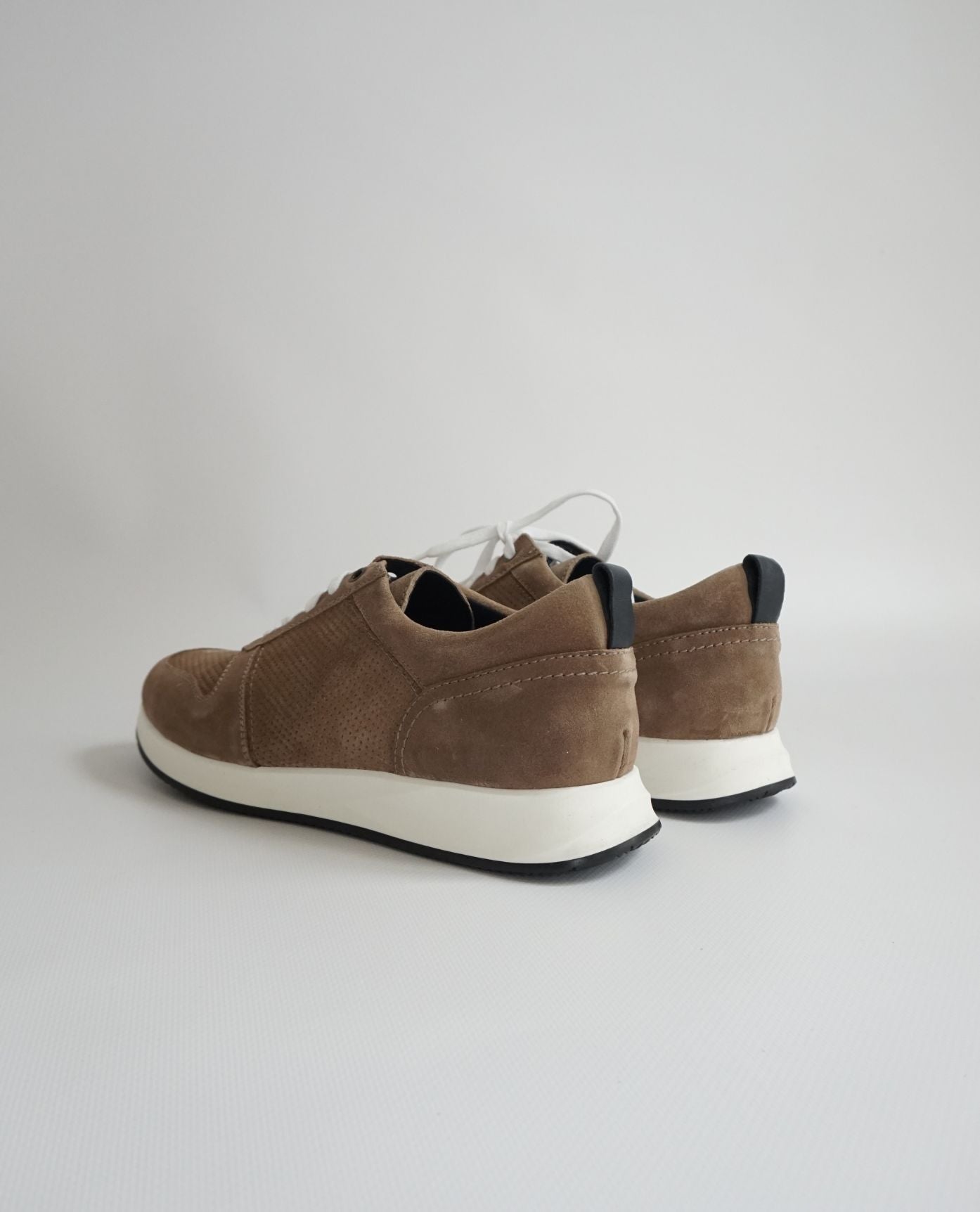 Beige Suede Sneakers