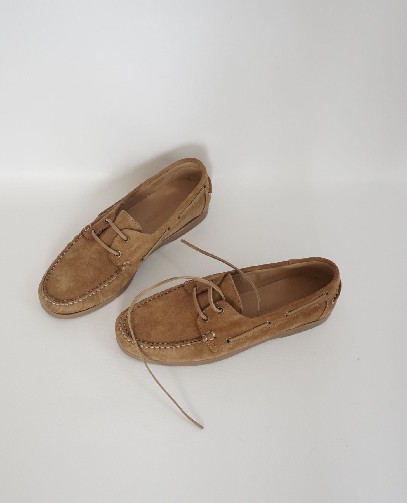 Tan Suede Boat Shoes