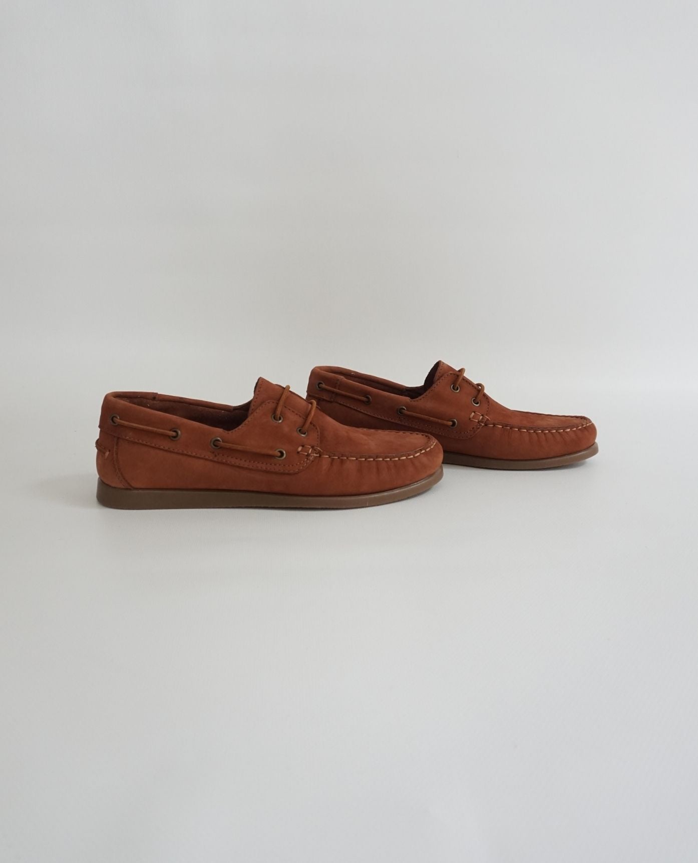 Terra-Cotta Nubuck Boat Shoes