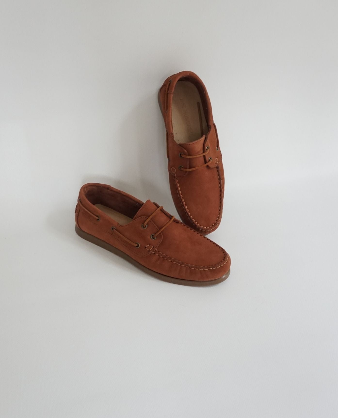 Terra-Cotta Nubuck Boat Shoes