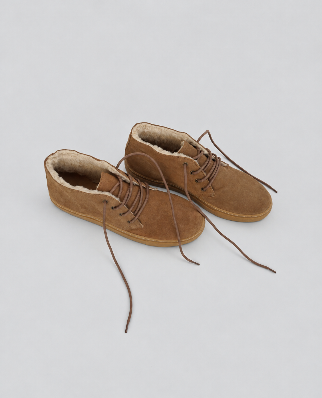 Camel Suede Chukka Sneakers
