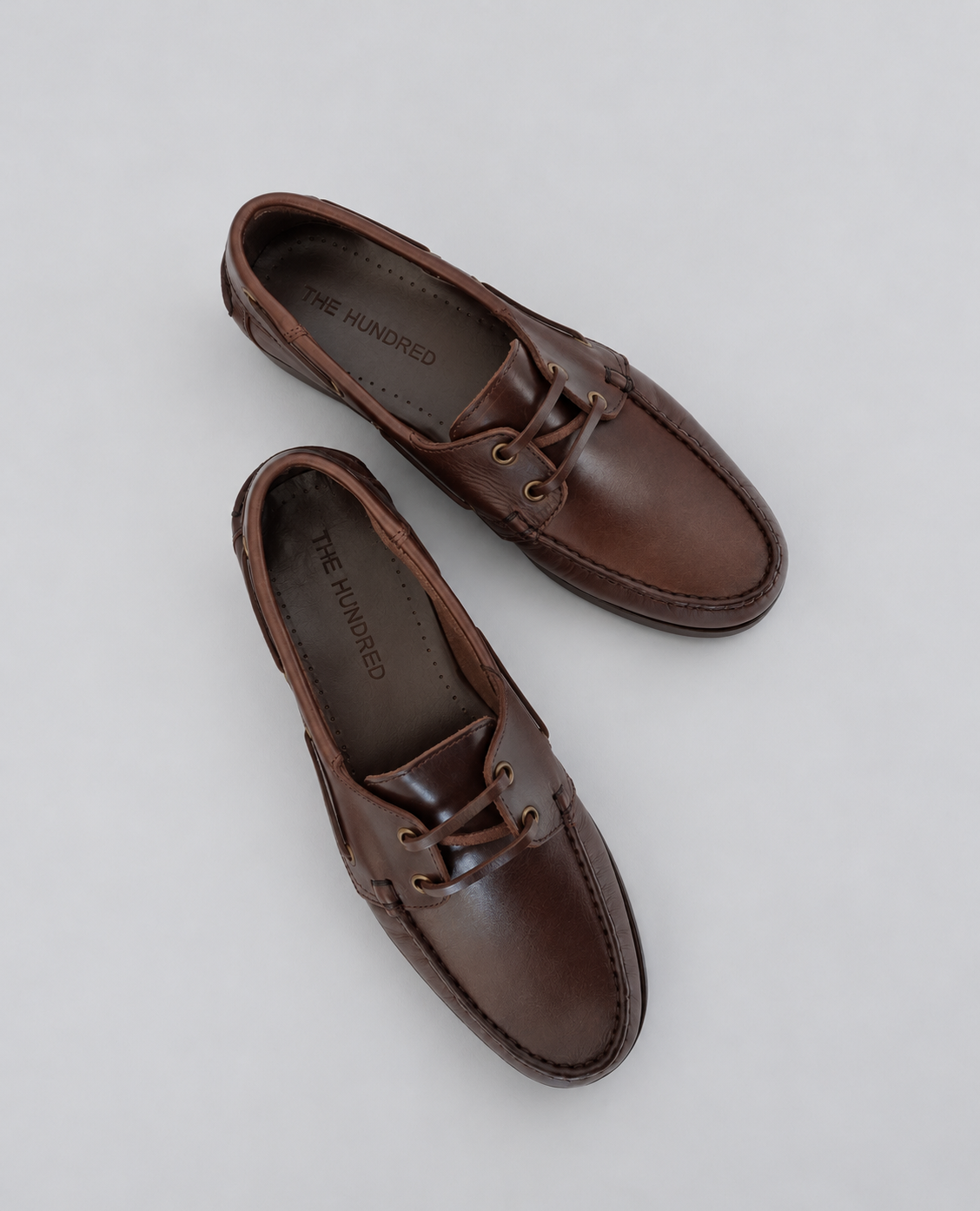Brown Leather Boat Shoes
