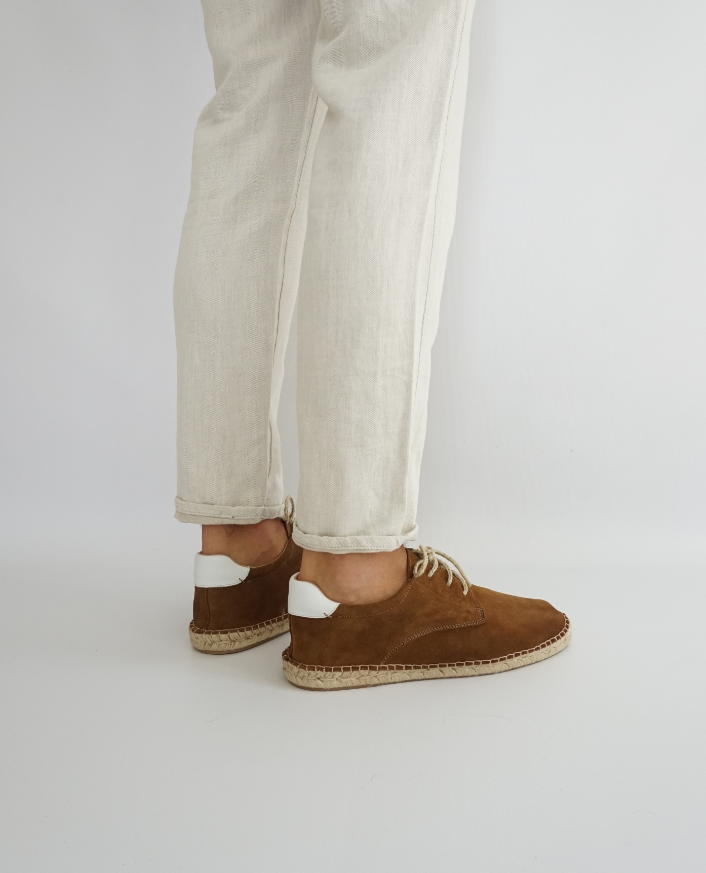 Brown Suede Cord Espadrille