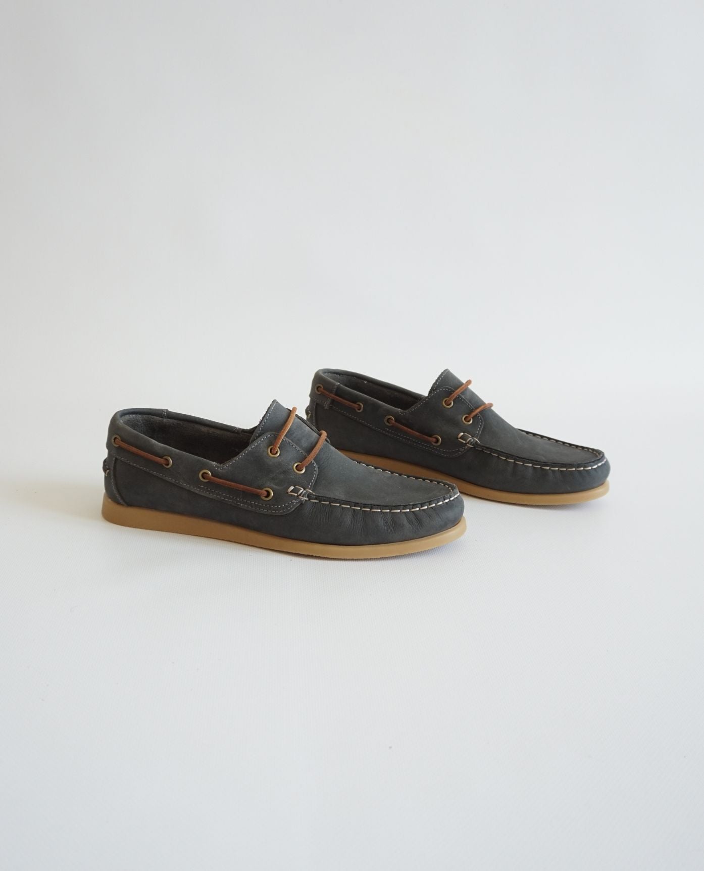 Náuticos Cuero Azul The Hundred Shoes