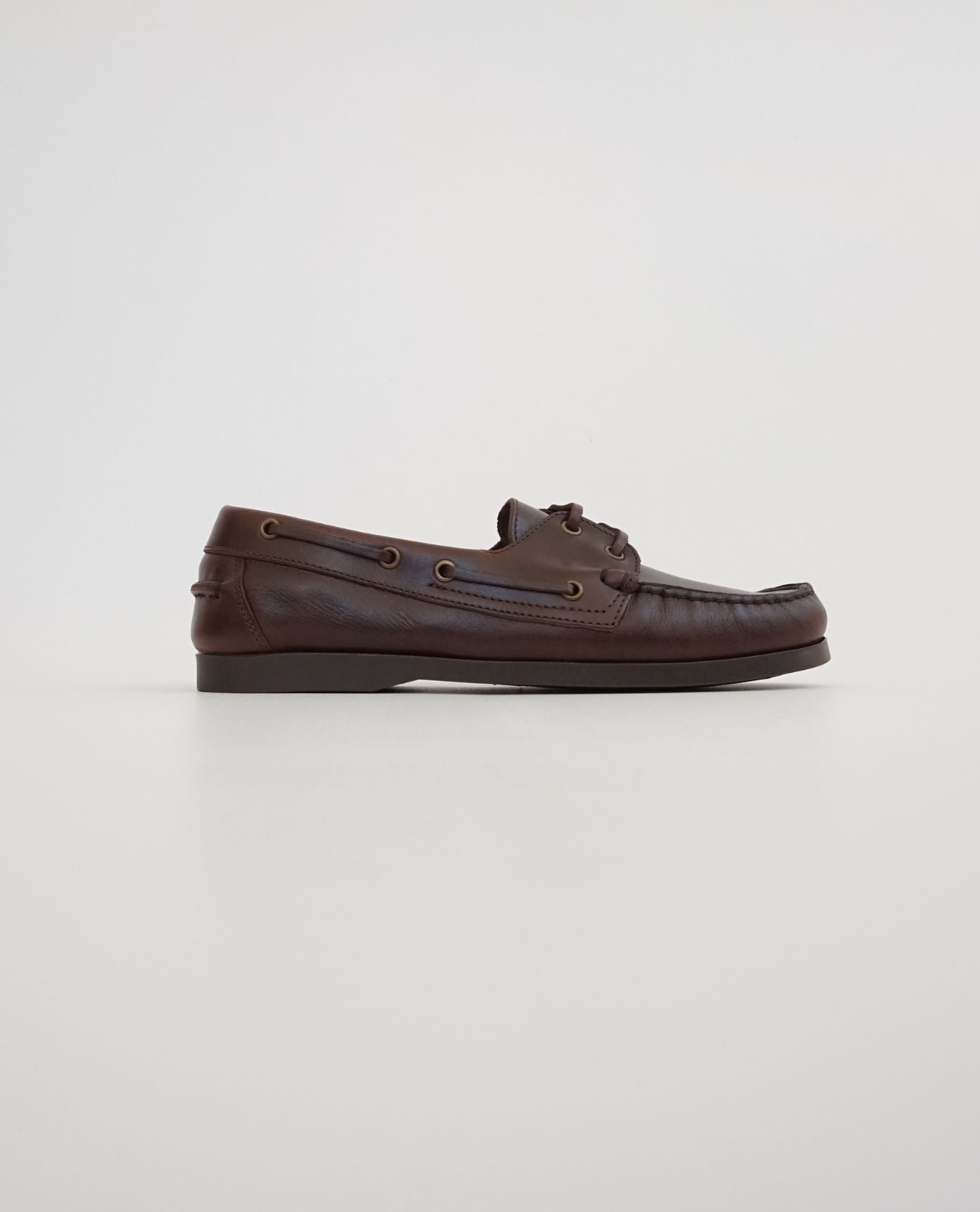 Brown Leather Boat Shoes