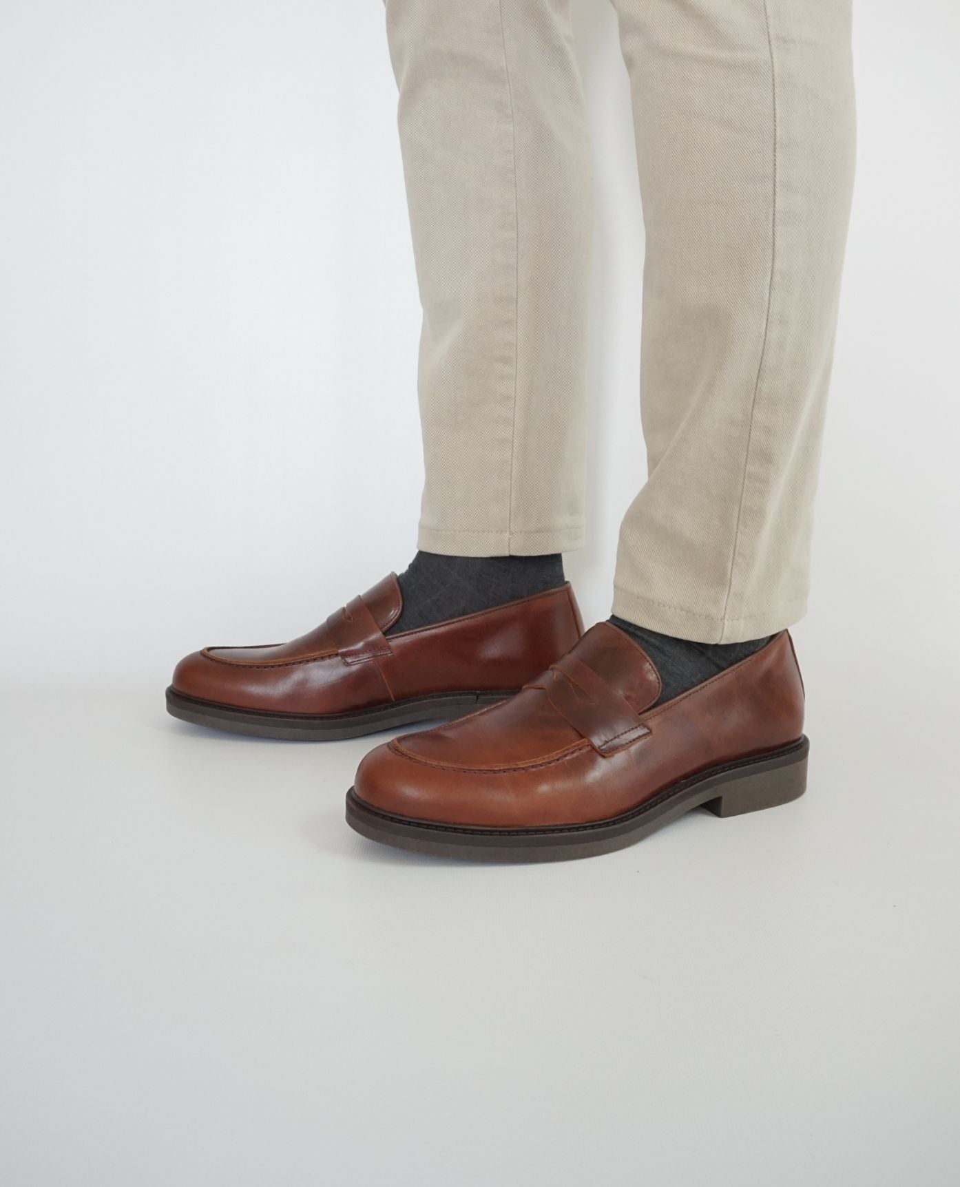 Mocasín Cuero Marron