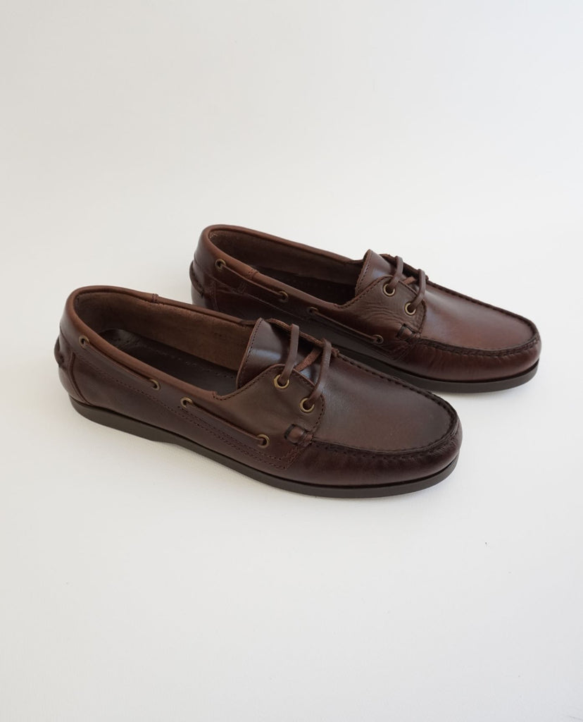 Brown Leather Boat Shoes