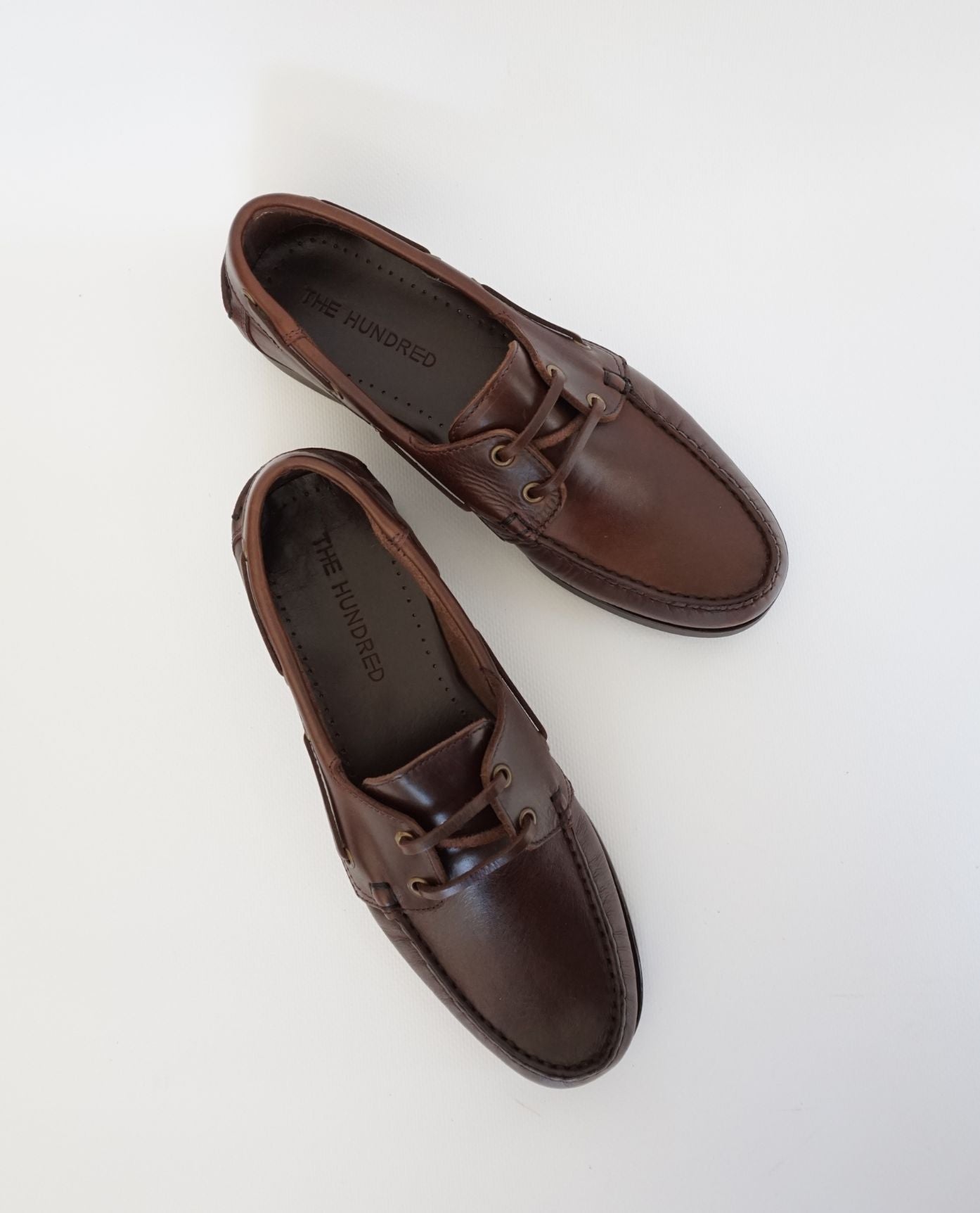 Brown Leather Boat Shoes