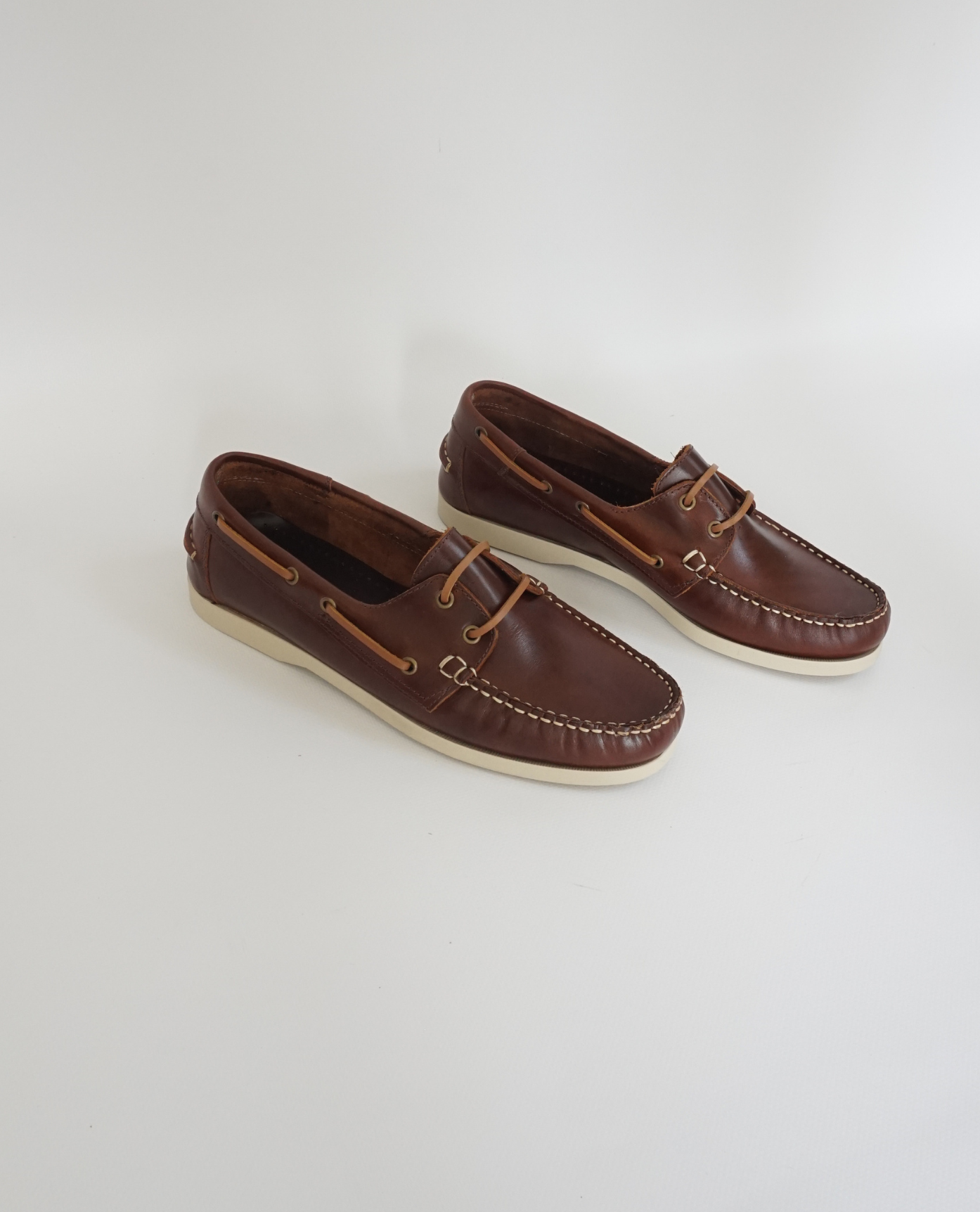 Brown Leather Boat Shoes