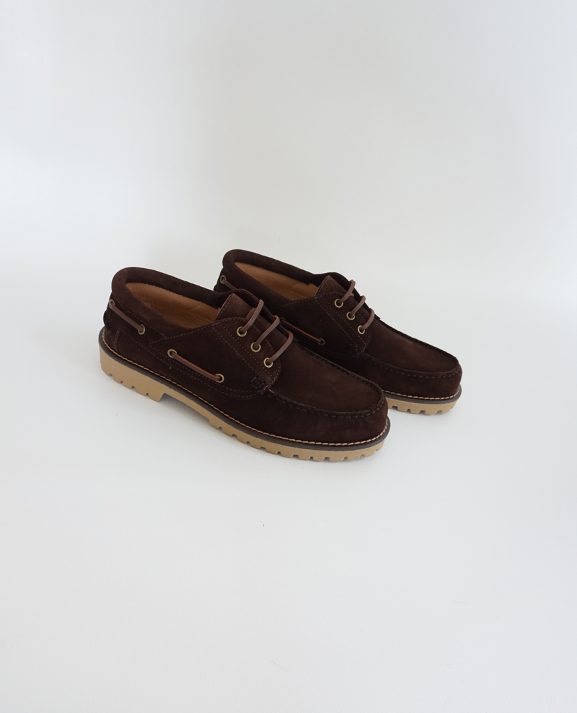 Brown Suede Winter Boat Shoes