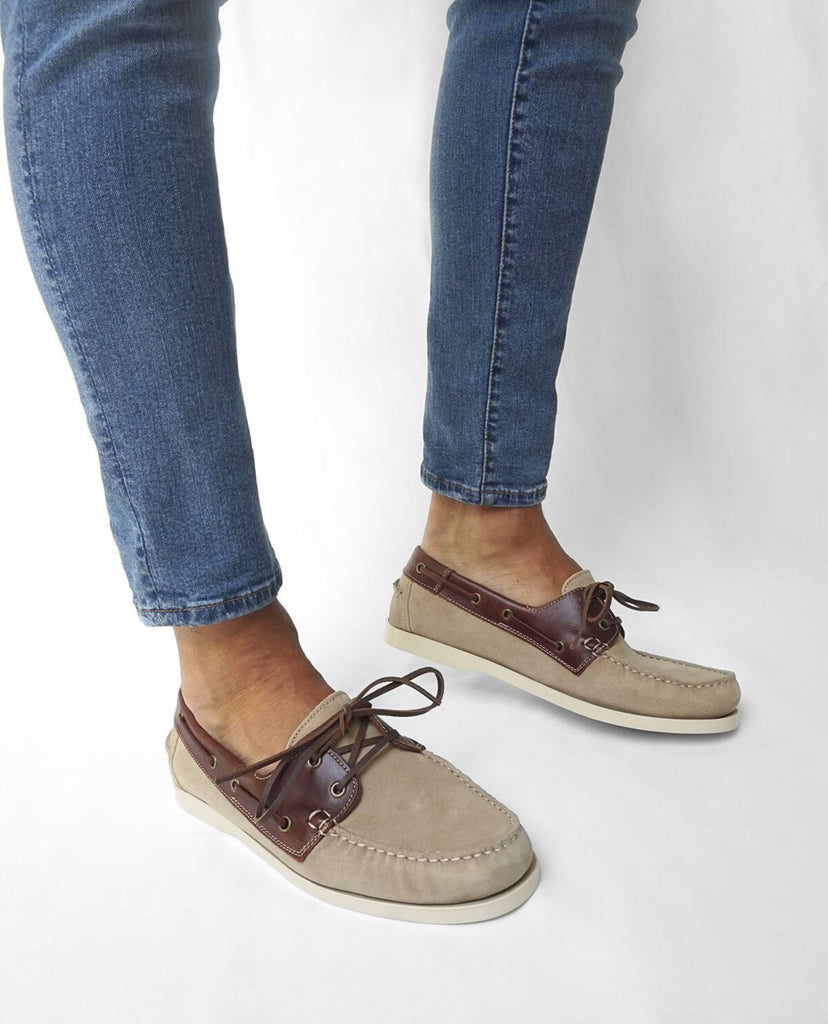 Camel Suede Boat Shoes
