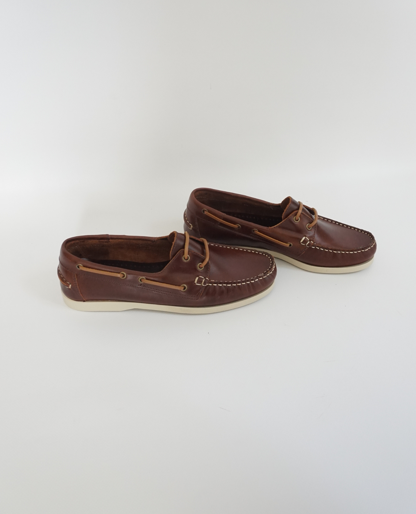 Brown Leather Boat Shoes