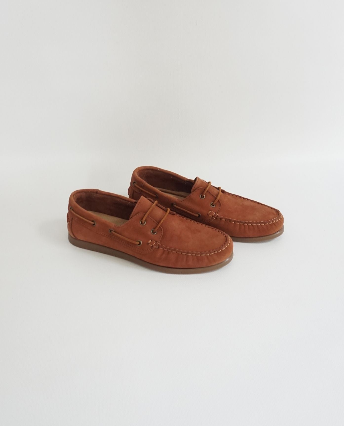 Terra-Cotta Nubuck Boat Shoes