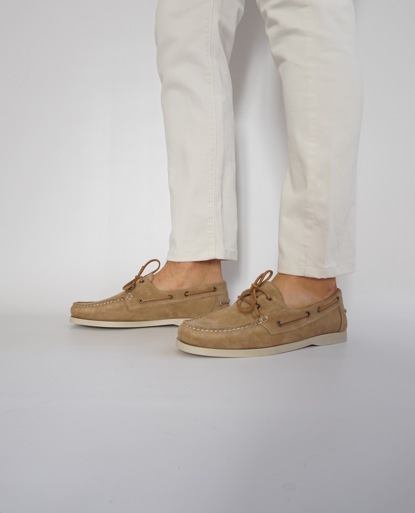 Sand Suede Boat Shoes