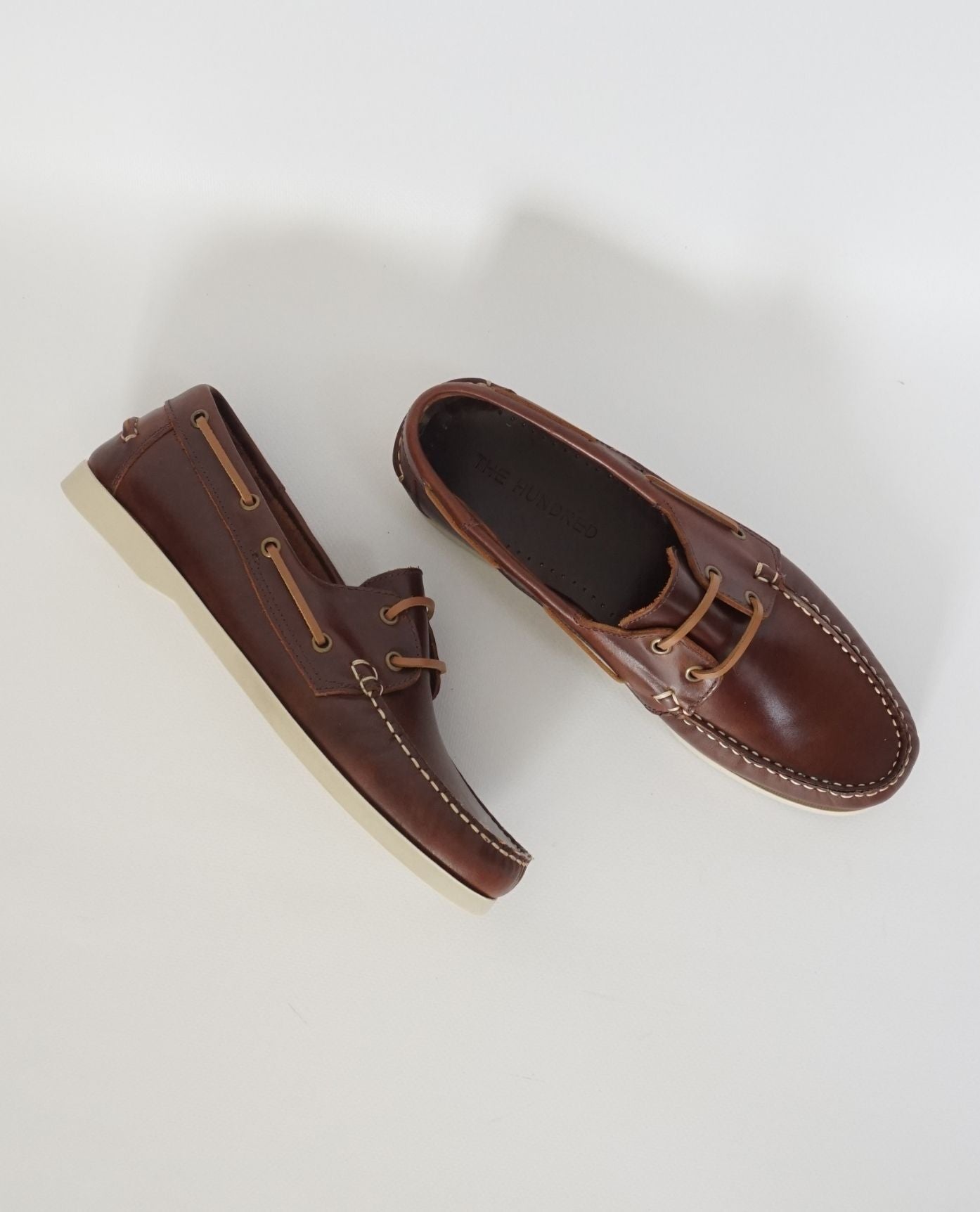 Brandy Leather Boat Shoes