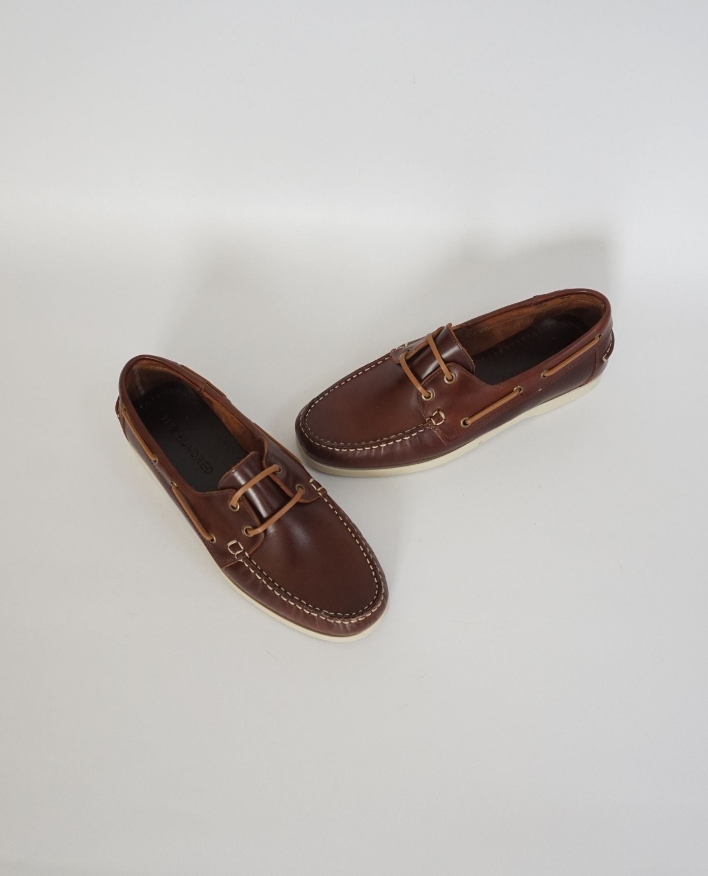 Brandy Leather Boat Shoes