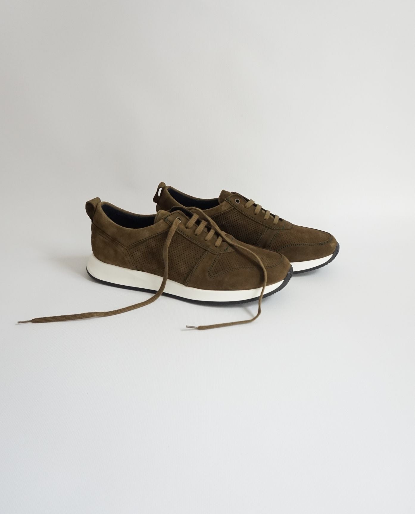 Green Suede Sneakers