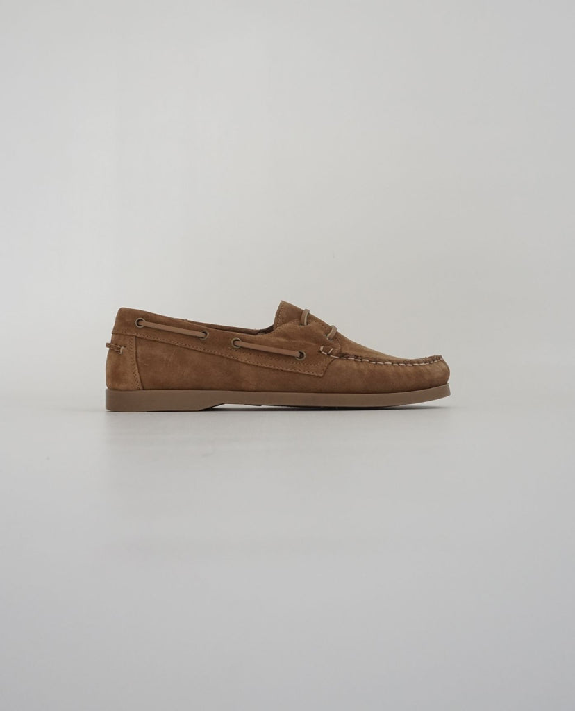 Tan Suede Boat Shoes