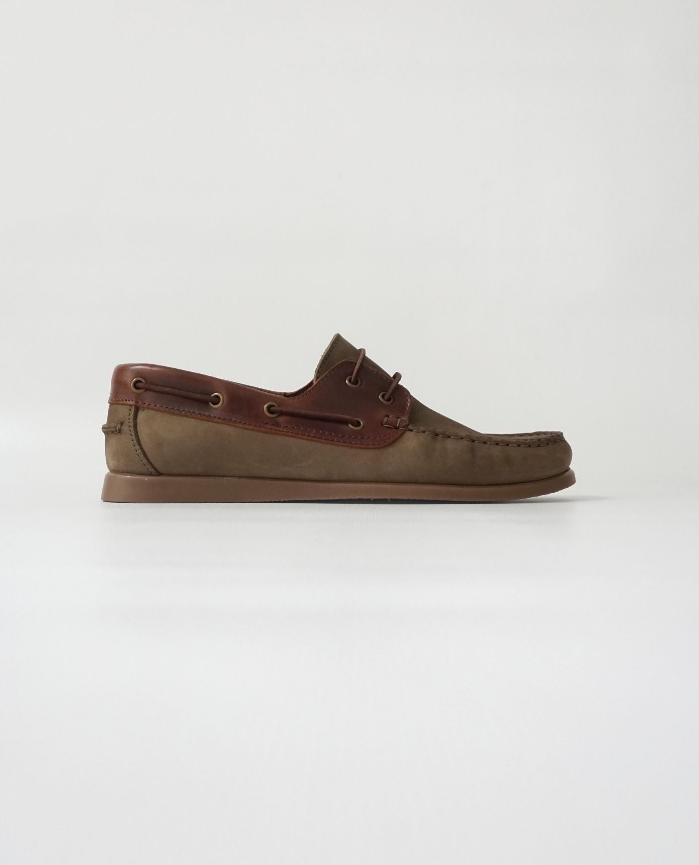 Green Nubuck Boat Shoes
