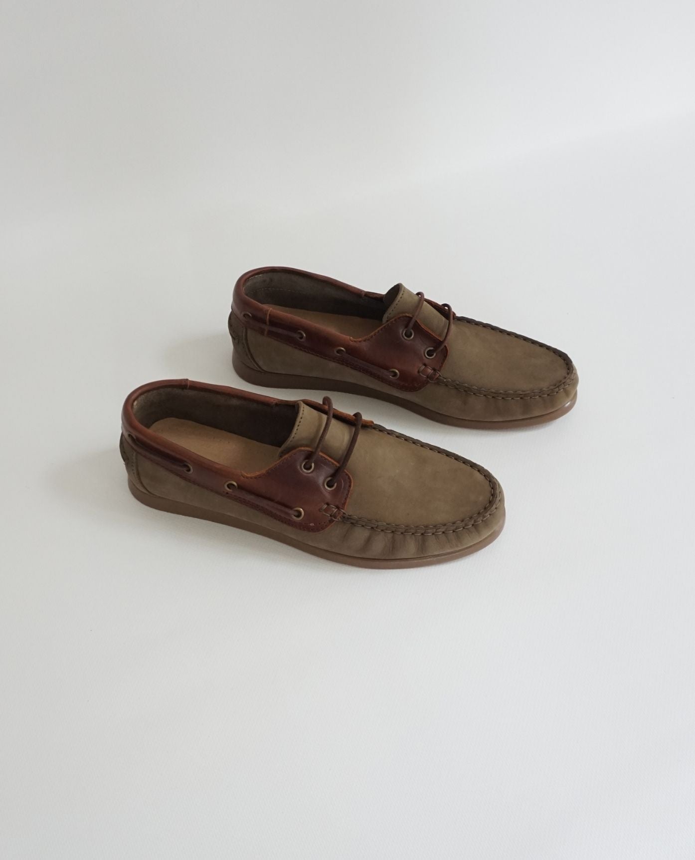 Green Nubuck Boat Shoes