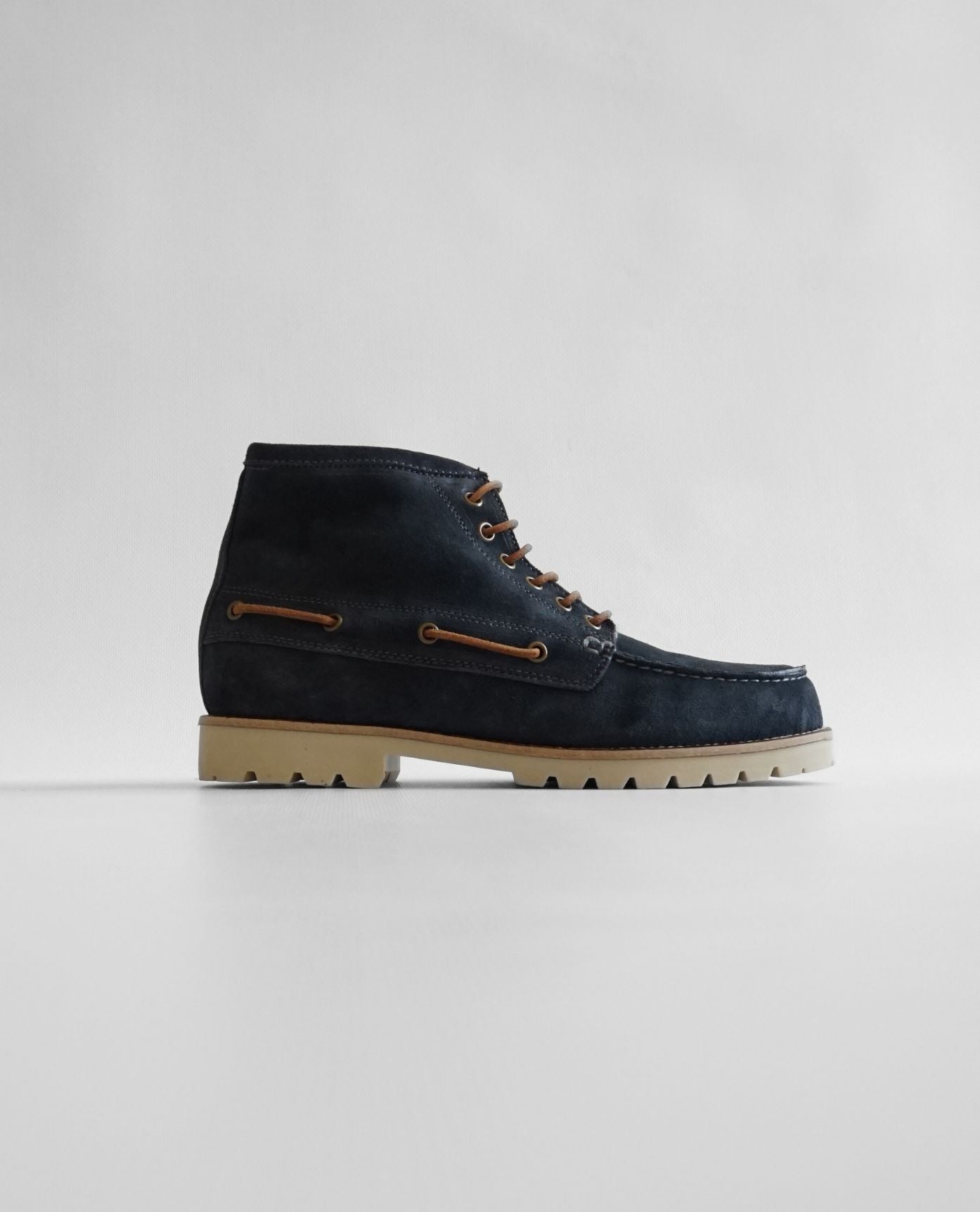 Navy Suede Booties