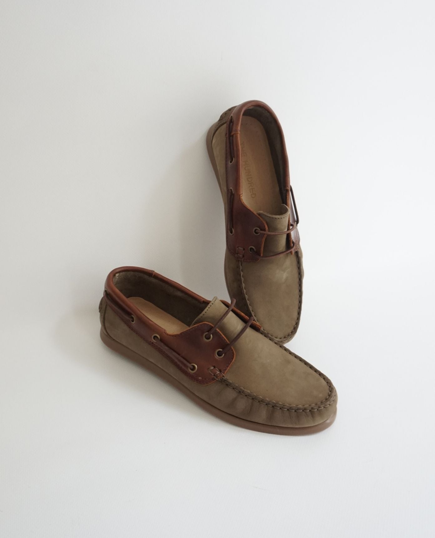 Green Nubuck Boat Shoes