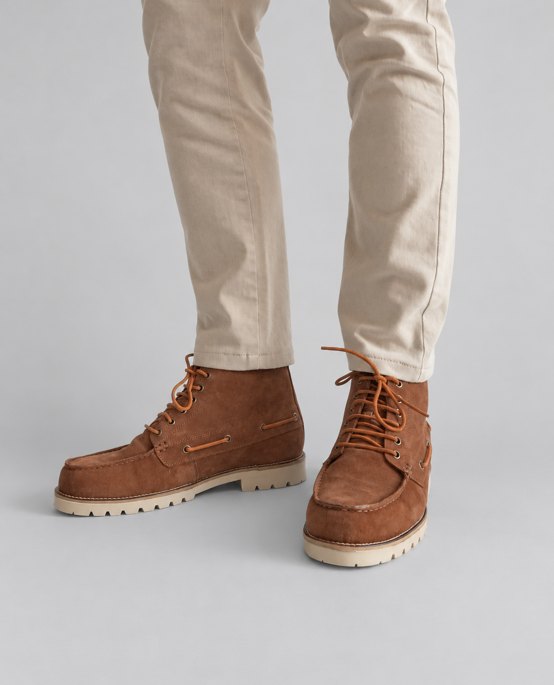 Brown Suede Booties