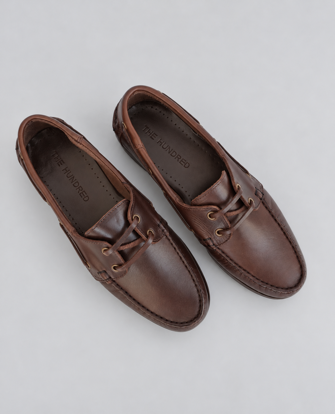 Brown Leather Boat Shoes