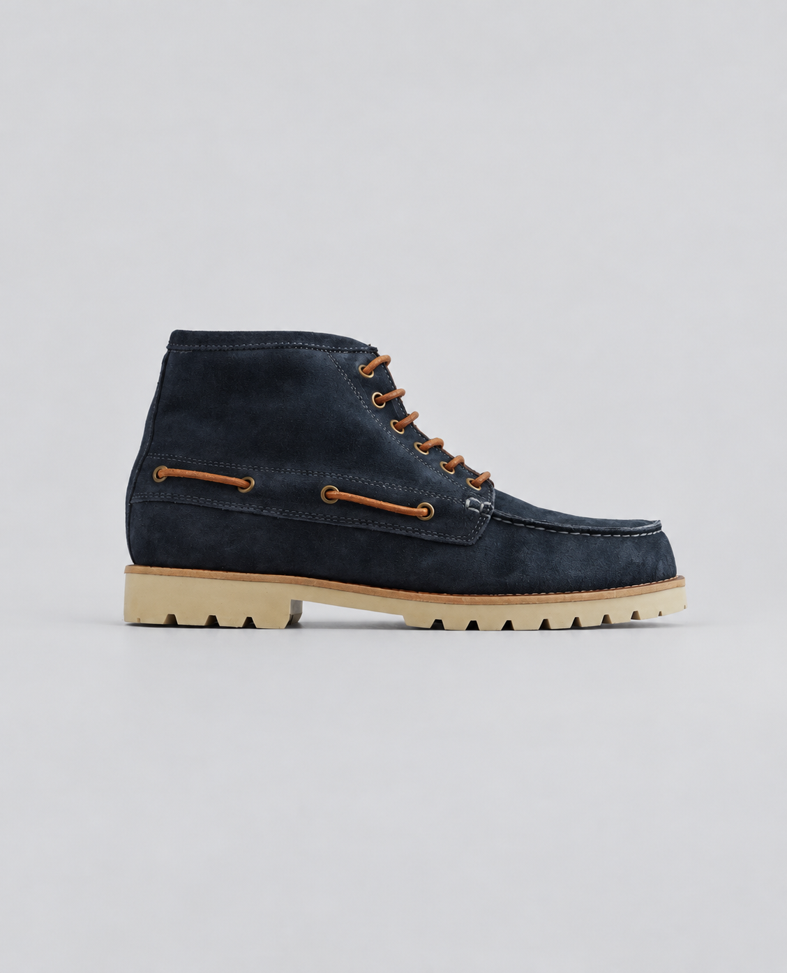 Navy Suede Booties