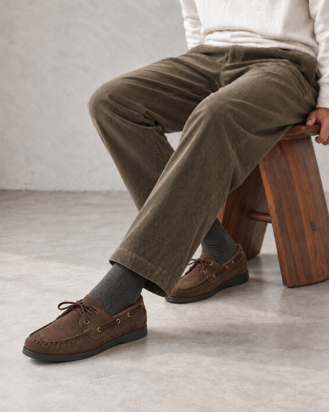 Mud Suede Boat Shoes