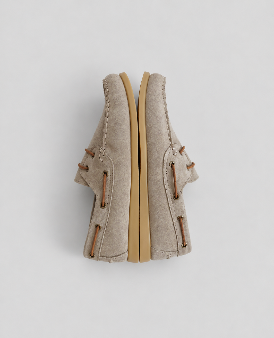 Grey Suede Boat Shoes