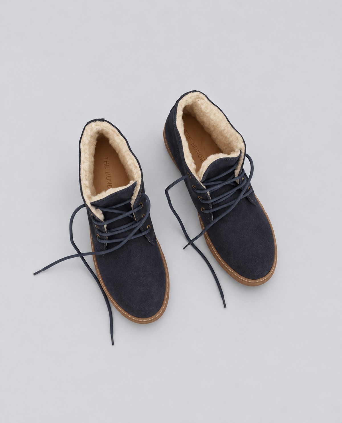 Navy Suede Chukka Sneakers