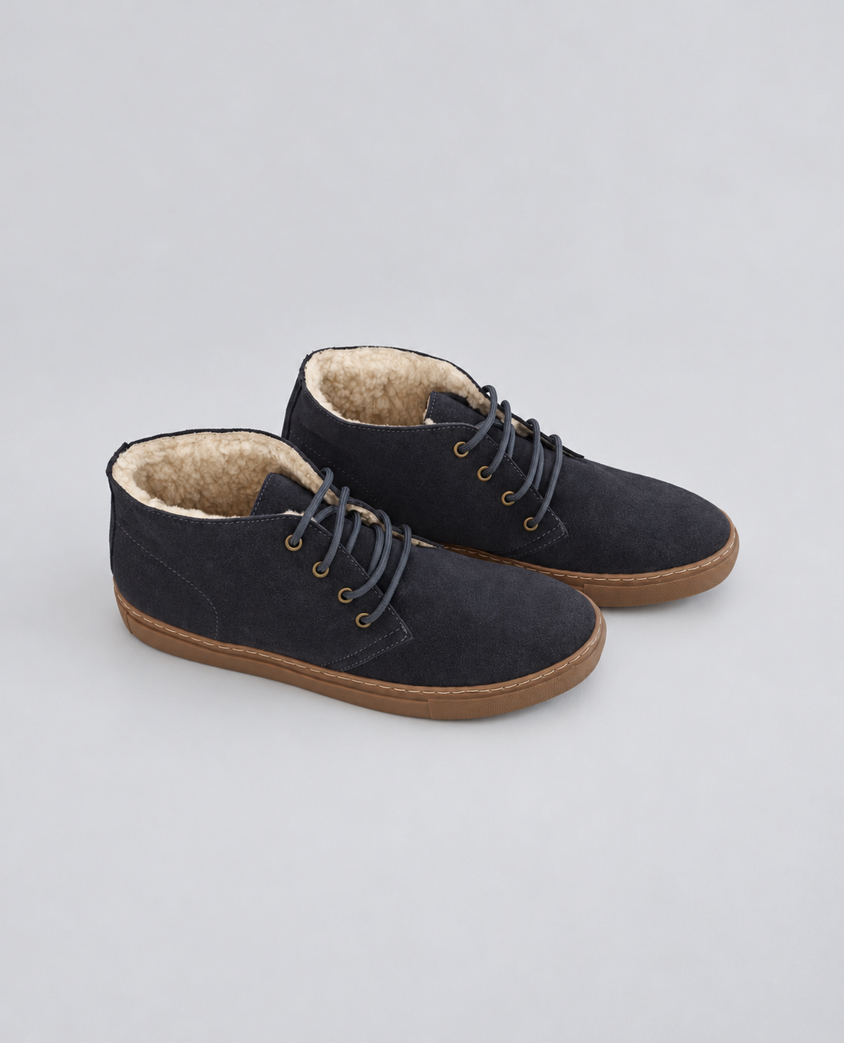 Navy Suede Chukka Sneakers