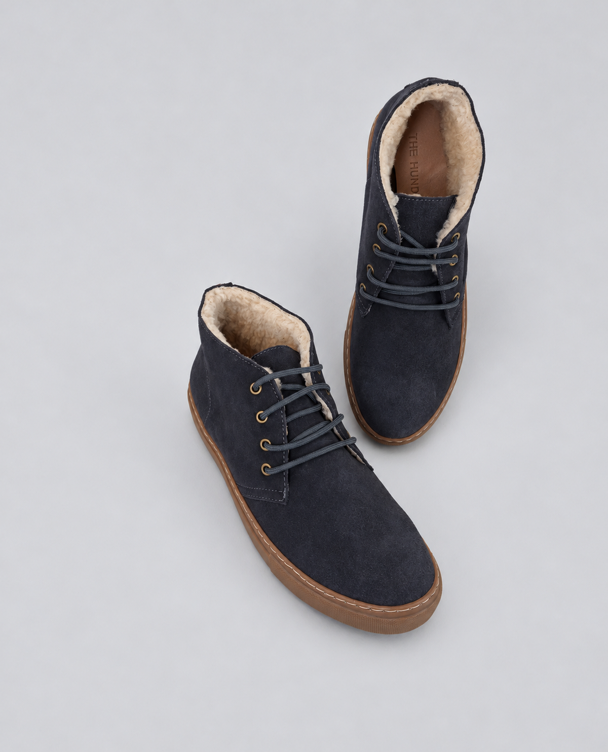 Navy Suede Chukka Sneakers