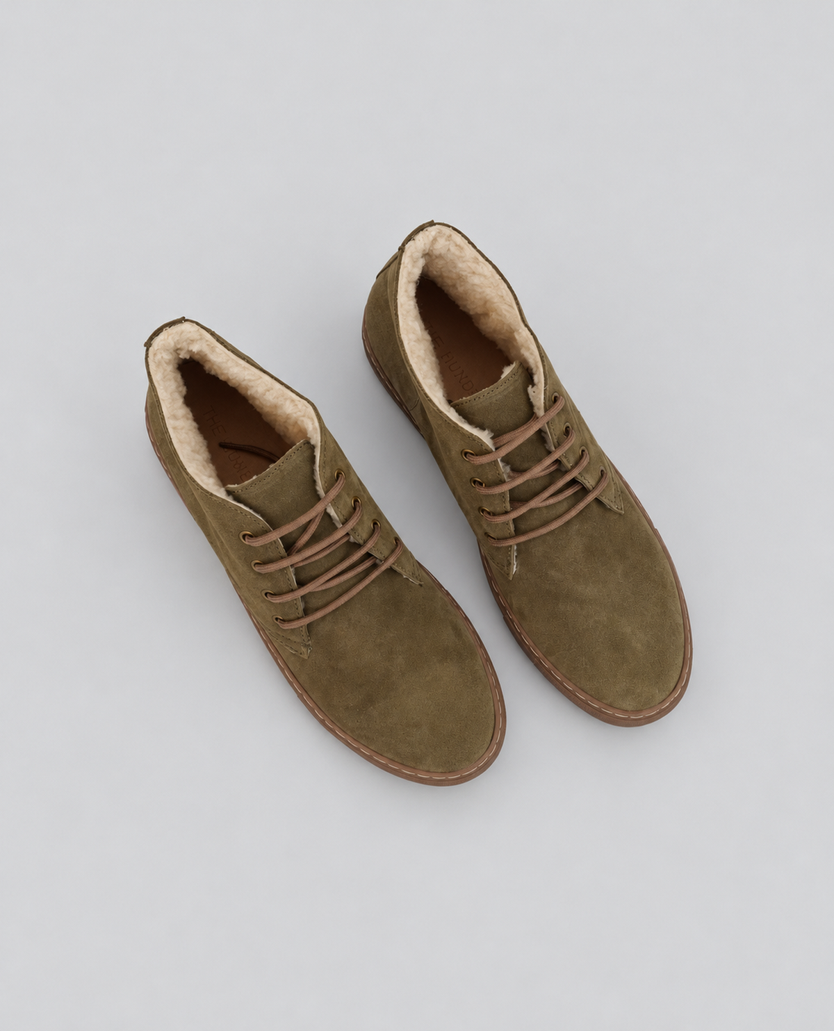 Olive Suede Chukka Sneakers