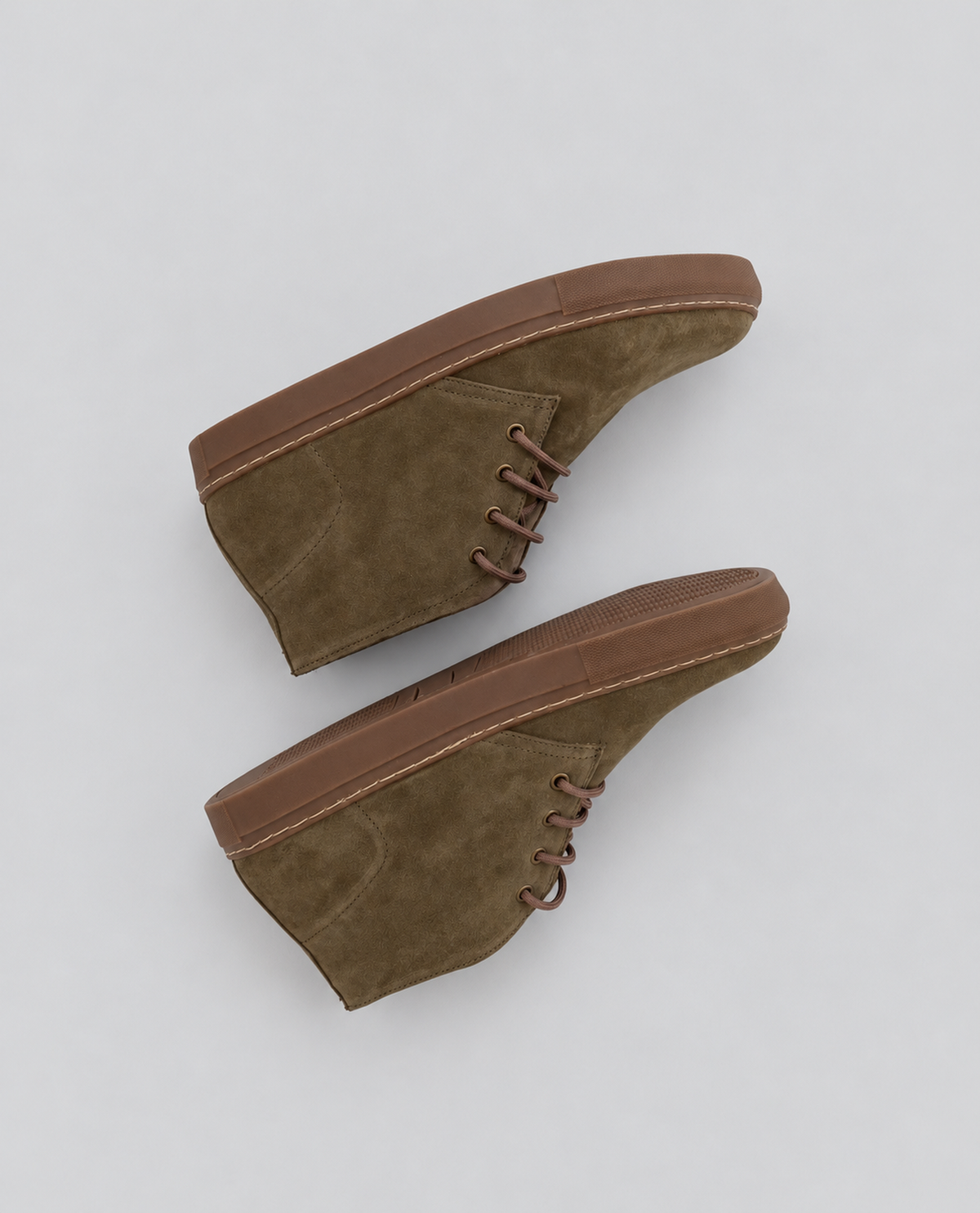 Olive Suede Chukka Sneakers