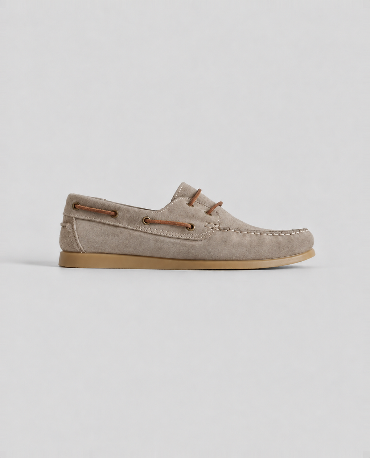 Grey Suede Boat Shoes