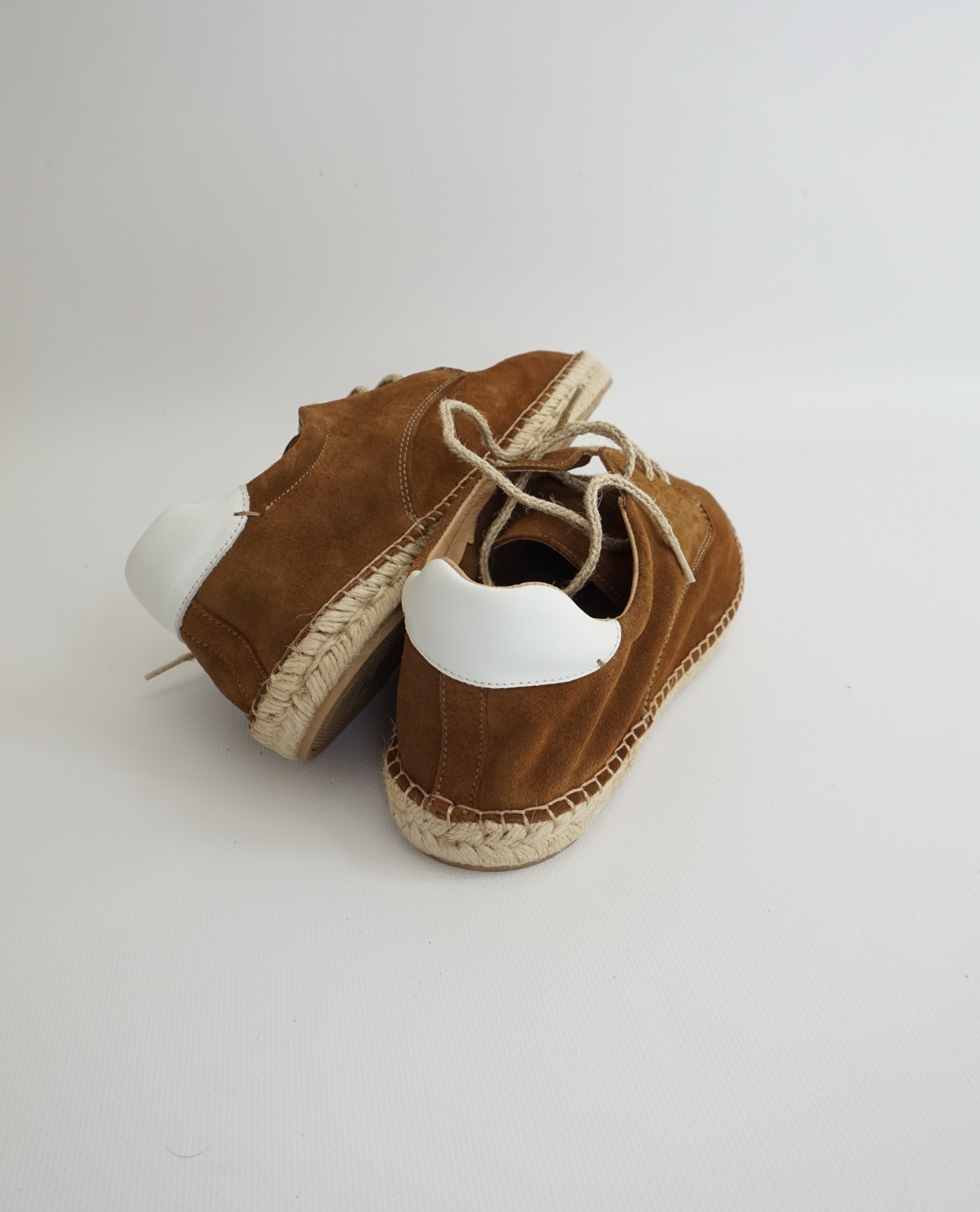 Brown Suede Cord Espadrille