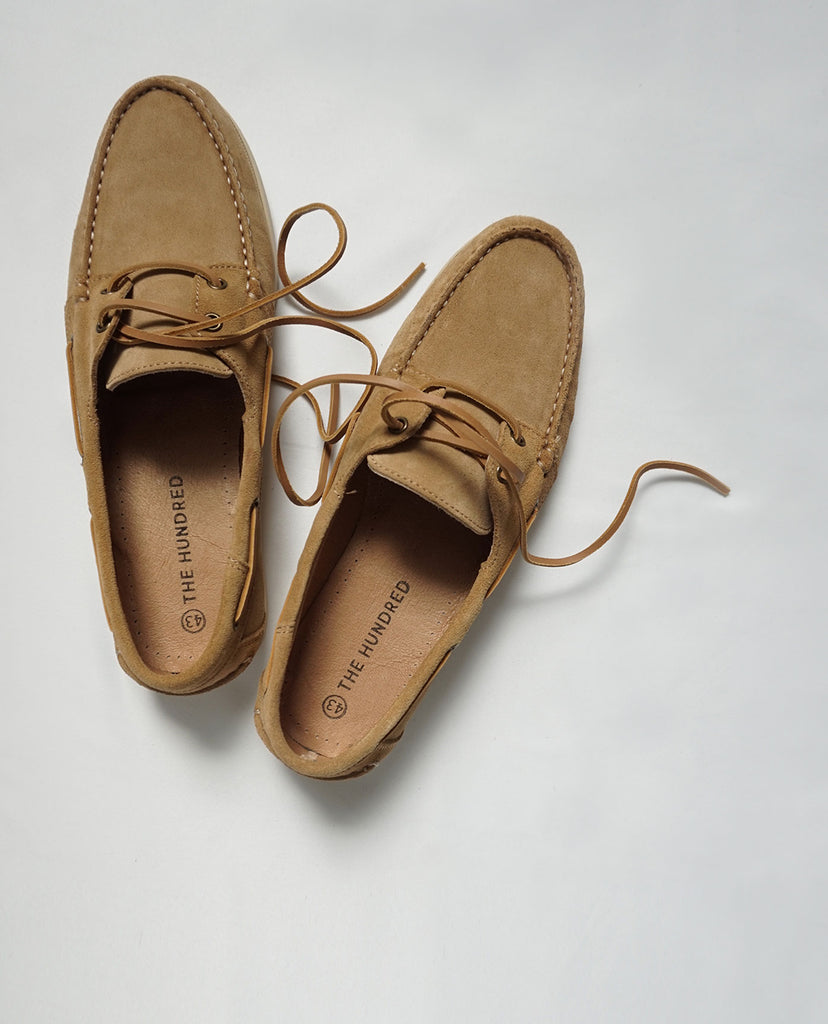 Sand Suede Boat Shoes